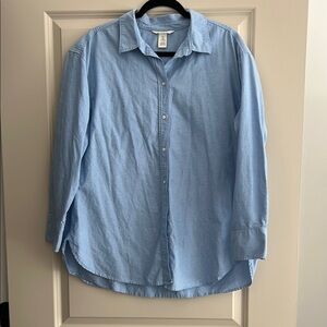 H&M Blue Button-Up Shirt